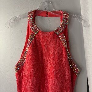 Sunset Pink City Triangles Dress Size 11